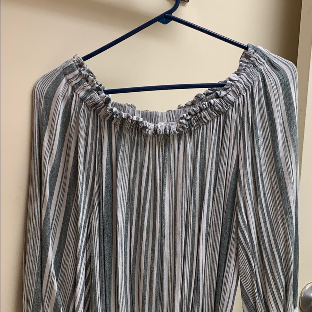 blue/white romper